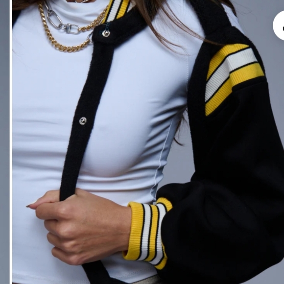 HATE THE PLAYER CUTOUT BOMBER JACKET - L/XL - Picture 5 of 6